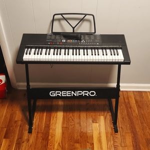 BUNDLE- GreenPro Keyboard with stand & Mic /  Music stand / Classic Recorder
